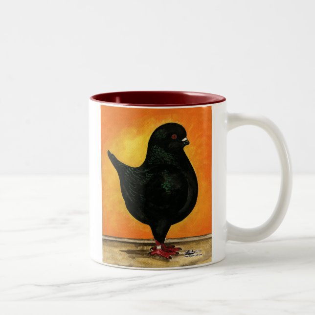 Caneca De Café Em Dois Tons Modena Black Schietti Pigeon (Direita)