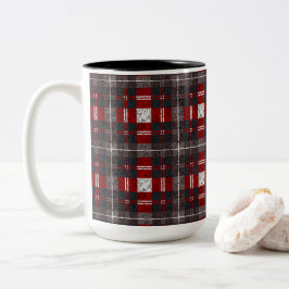 Caneca De Café Em Dois Tons Modern Minimal Pattern