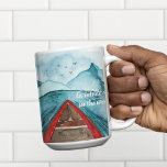 Caneca De Café Em Dois Tons Modern Watercolor Nature Veja A Cotação Mundial<br><div class="desc">Modern Watercolor Nature Veja A Cotação Mundial</div>