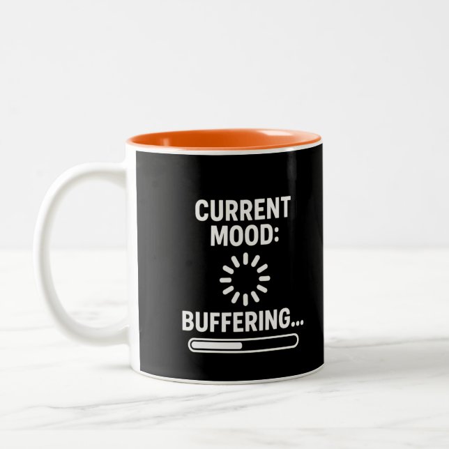 Caneca De Café Em Dois Tons Modo atual: buffer (Esquerda)