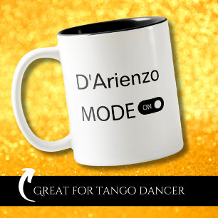 Caneca De Café Em Dois Tons Modo D'Arienzo no Tanguero engraçado Dançarino de 