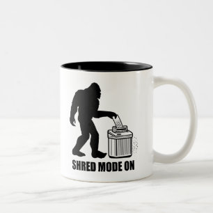 Caneca De Café Em Dois Tons Modo de Destruição do Pé Grande Ativado