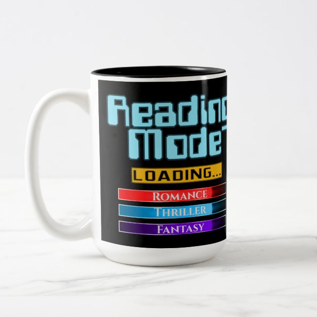 Caneca De Café Em Dois Tons Modo de Leitura do Gênero Personalizado (Esquerda)