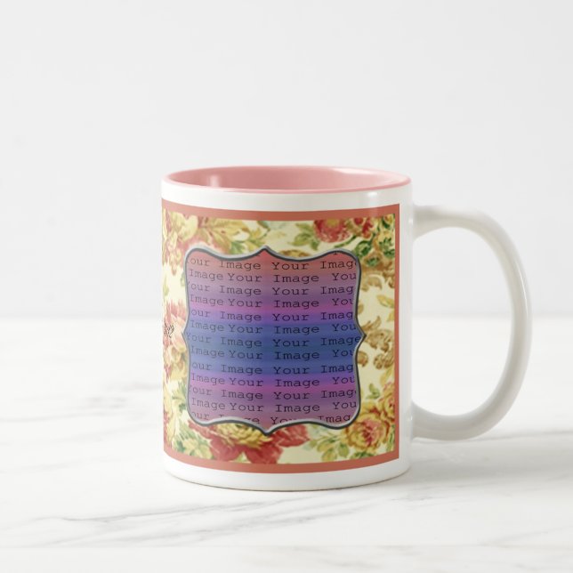 Caneca De Café Em Dois Tons Molas de Casamento Springtime (Direita)