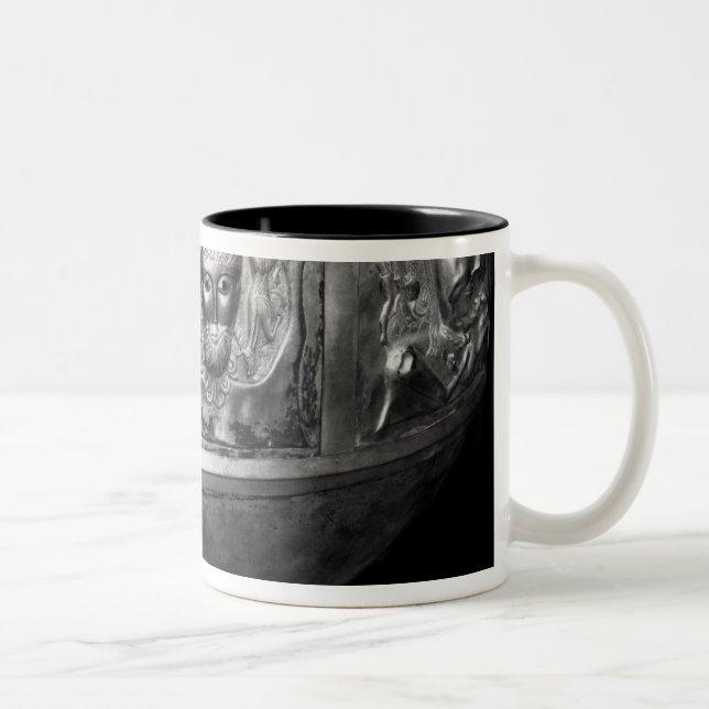 Caneca De Café Em Dois Tons Molde do caldeirão de Gundestrup (Direita)