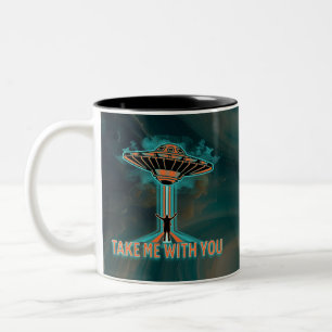 Caneca De Café Em Dois Tons Molho Voador do Estilo Vintage 60