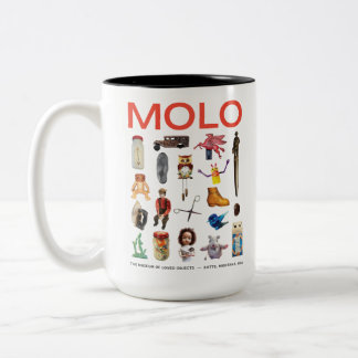 Caneca De Café Em Dois Tons MOLO Artefatos Museu de Objetos Amados