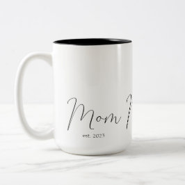 Caneca De Café Em Dois Tons Mom Established New Mom Gift 