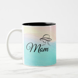 Caneca De Café Em Dois Tons Mom is Mystery Mag Sass & Soul Mug Pastel Teal