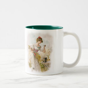 Caneca De Café Em Dois Tons Momento de atualização