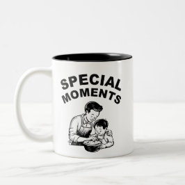 Caneca De Café Em Dois Tons Momentos especiais Dia de os pais