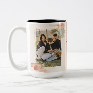 Caneca De Café Em Dois Tons Momentos Familiares: Memórias Cerejadas