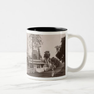 Caneca De Café Em Dois Tons Monastério e pagodes de Wayzayanda em Moulmein