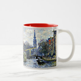 Caneca De Café Em Dois Tons Monet: Canal em Amsterdã