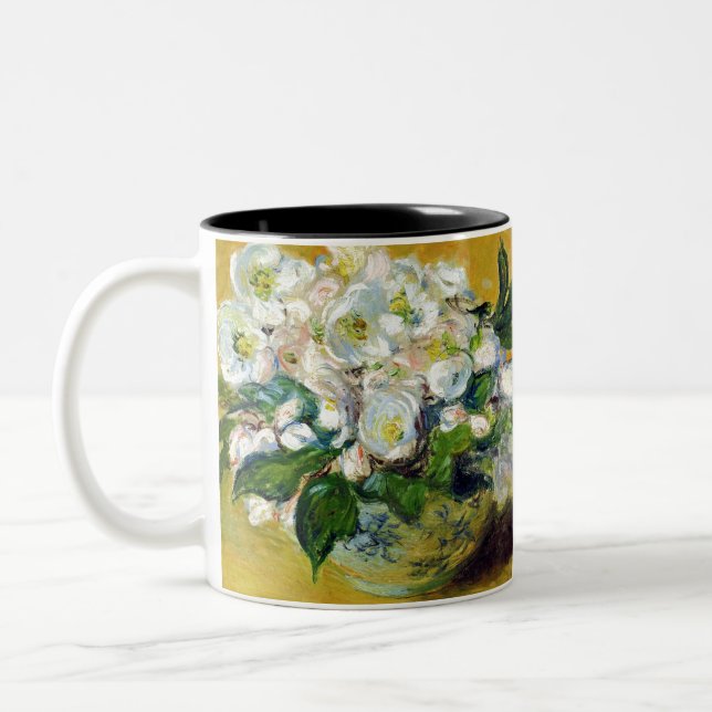 Caneca De Café Em Dois Tons Monet France Impressionista Pessoas Natal (Esquerda)