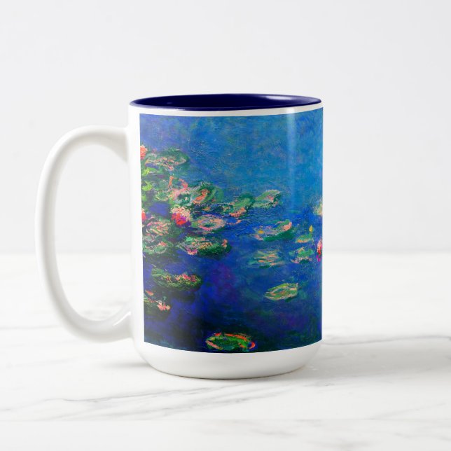Caneca De Café Em Dois Tons Monet Water Lily 1906 (Esquerda)