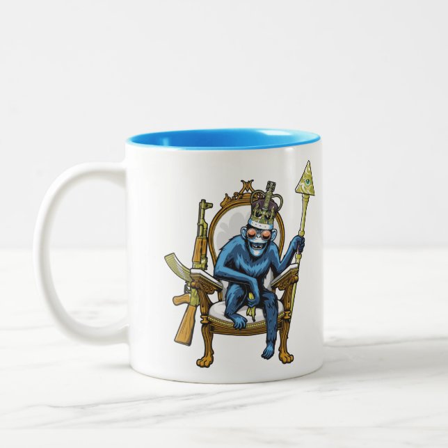 Caneca De Café Em Dois Tons Monkey Face (Esquerda)