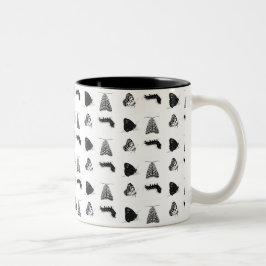 Caneca De Café Em Dois Tons Monochrome Butterfly Mug