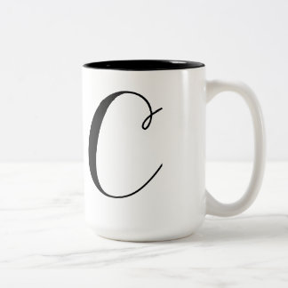 Caneca De Café Em Dois Tons Monograma-C