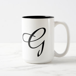 Caneca De Café Em Dois Tons Monograma-G