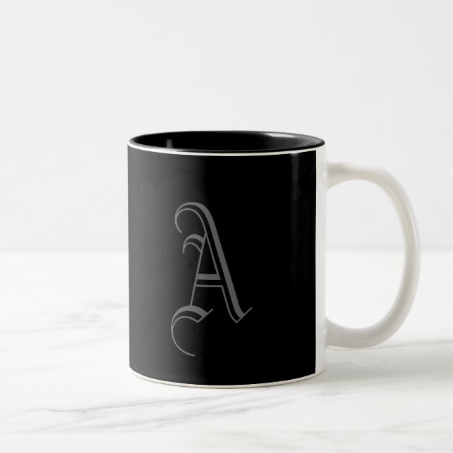 Caneca De Café Em Dois Tons Monogramas (Direita)