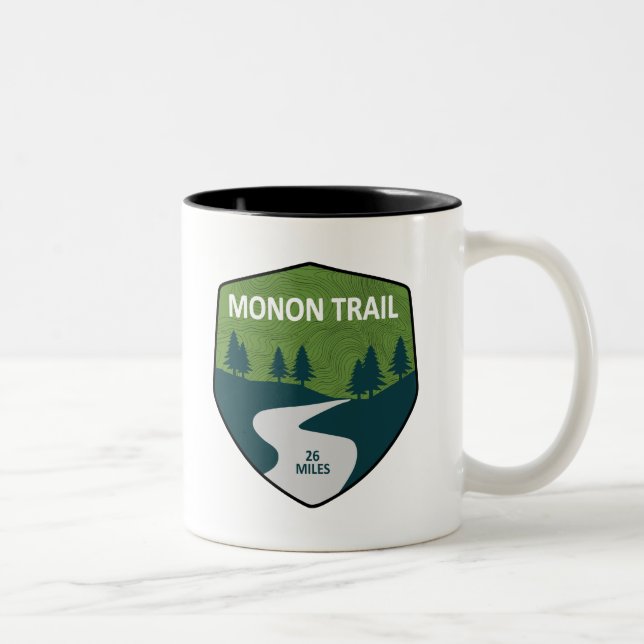 Caneca De Café Em Dois Tons Monon Trail (Direita)