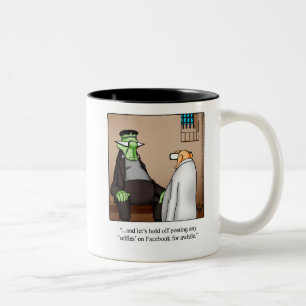 Caneca De Café Em Dois Tons Monster Humor Mug "Spectickles"