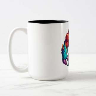 Caneca De Café Em Dois Tons Monstro Cromático do Inferno