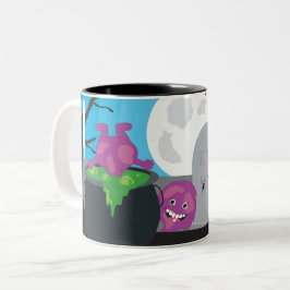 Caneca De Café Em Dois Tons Monstro das Halloween