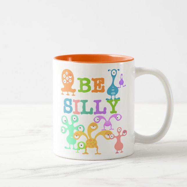 Caneca De Café Em Dois Tons Monstros de bobo (Direita)