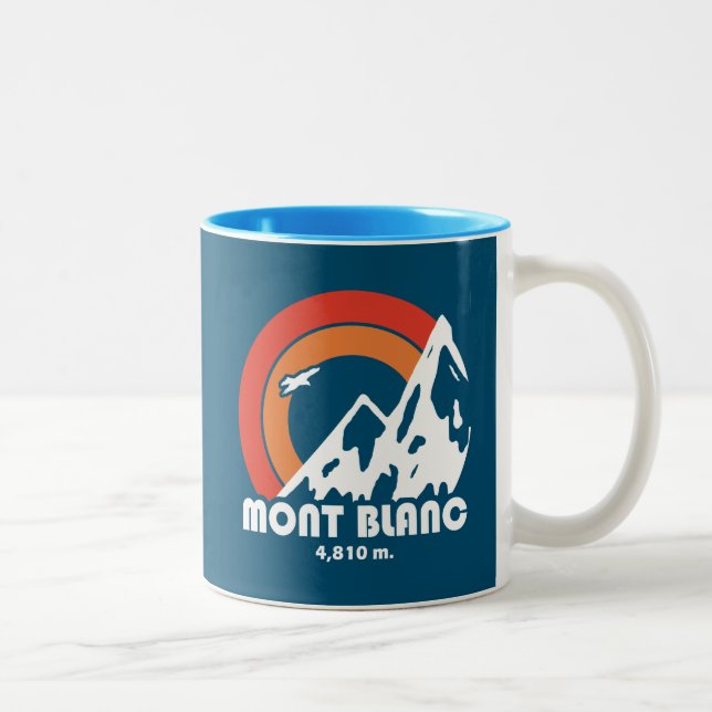 Caneca De Café Em Dois Tons Mont Blanc France Sun Eagle (Direita)