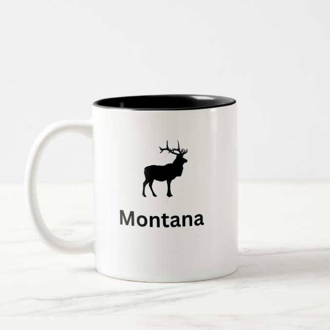 Caneca De Café Em Dois Tons Montana Elk (Esquerda)