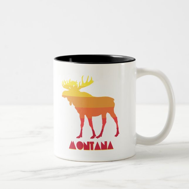 Caneca De Café Em Dois Tons Montana Moose (Direita)