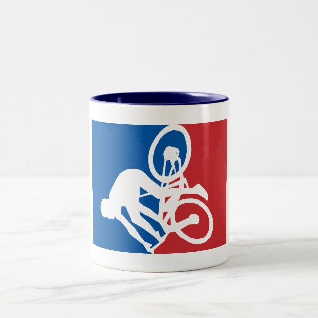 Caneca De Café Em Dois Tons Montanha - Bicicleta - Acidente em todas as estrel (Centro)