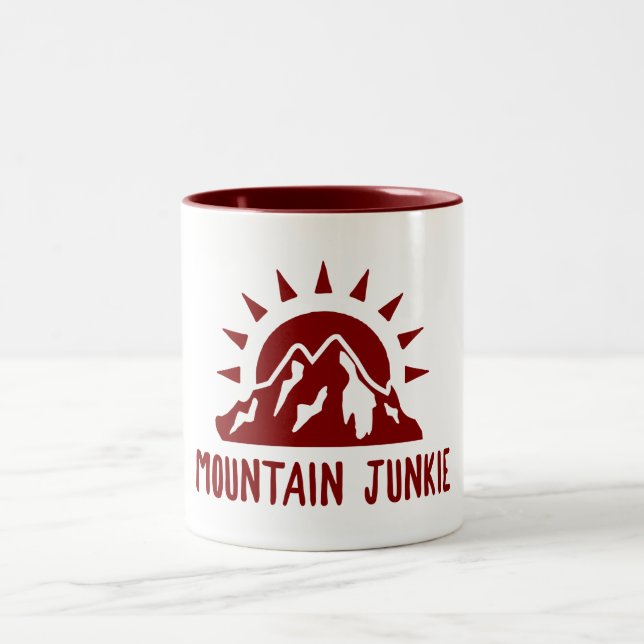 Caneca De Café Em Dois Tons Montanha Junkie (Centro)