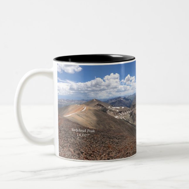 Caneca De Café Em Dois Tons Montanha - Pico de Nuvem Redcloud (Esquerda)