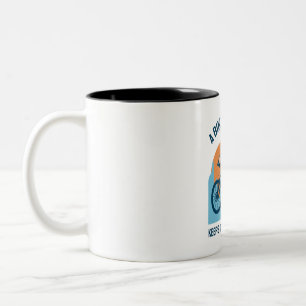 Caneca De Café Em Dois Tons Montanha Rider Legal Design - Uma Viagem De Bicicl