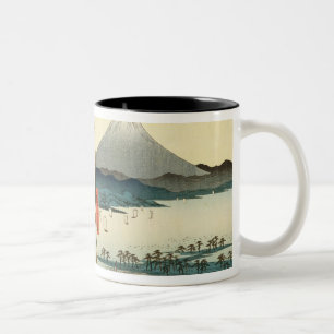 Caneca De Café Em Dois Tons Montanhas e litoral