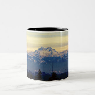 Caneca De Café Em Dois Tons Montanhas olimpiadas de Sammamish