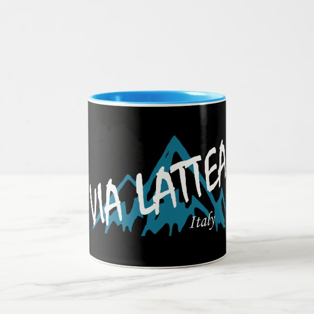 Caneca De Café Em Dois Tons Montanhas Via Lattea (Centro)