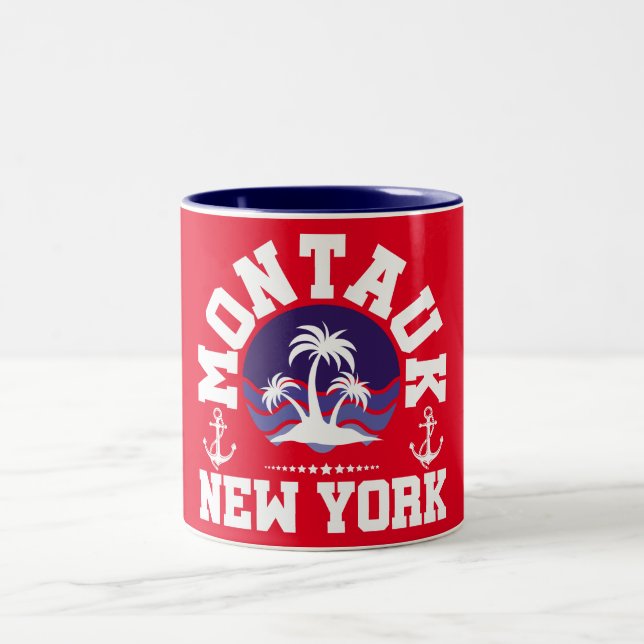 Caneca De Café Em Dois Tons Montauk, Nova Iorque (Centro)