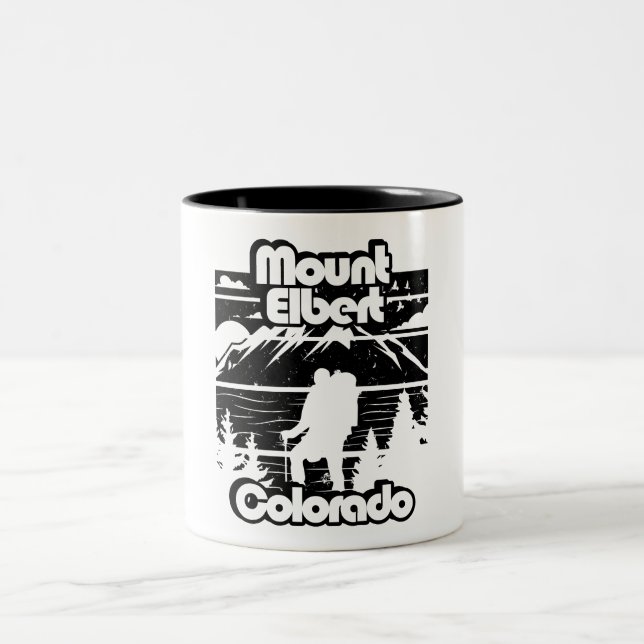 Caneca De Café Em Dois Tons Monte Elbert Colorado (Centro)