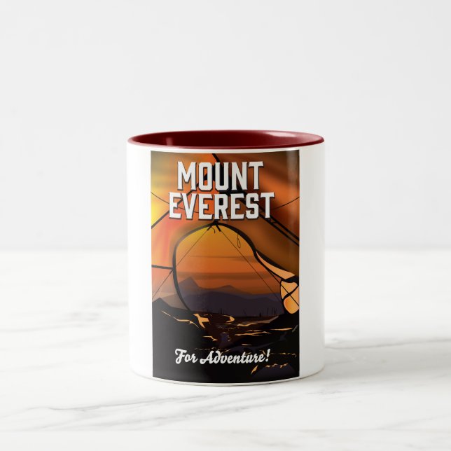 Caneca De Café Em Dois Tons Monte Everest Para Aventura! (Centro)