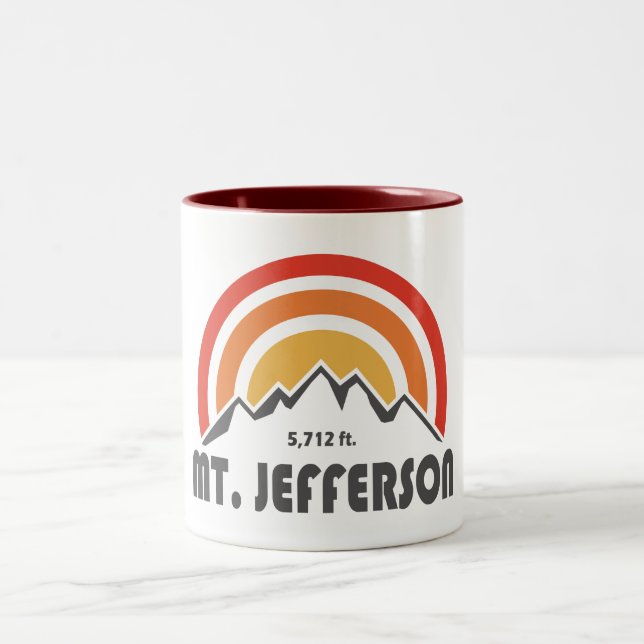 Caneca De Café Em Dois Tons Monte Jefferson New Hampshire (Centro)