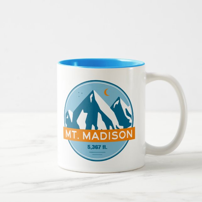 Caneca De Café Em Dois Tons Monte Madison New Hampshire Stars Moon (Direita)
