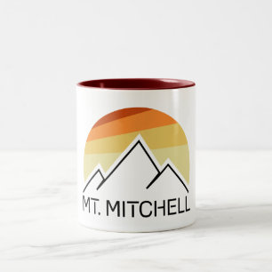 Caneca De Café Em Dois Tons Monte Mitchell Retro