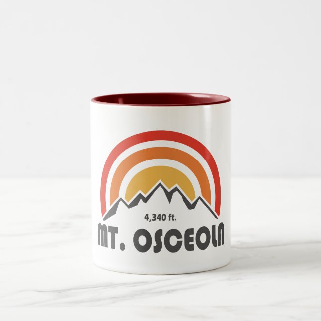 Caneca De Café Em Dois Tons Monte Osceola New Hampshire (Centro)