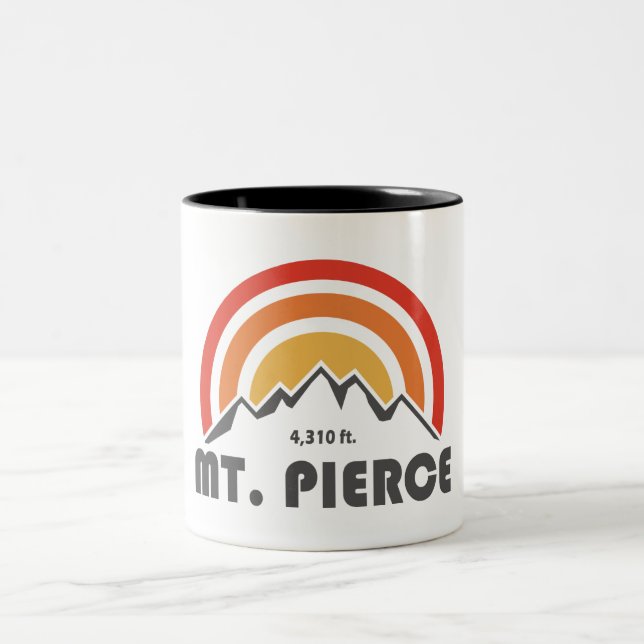Caneca De Café Em Dois Tons Monte Pierce New Hampshire (Centro)
