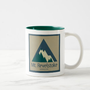 Caneca De Café Em Dois Tons Monte Revelstoke Parque Nacional Russo