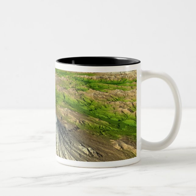 Caneca De Café Em Dois Tons Monte Santo Helens (Direita)